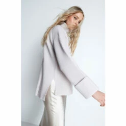 Warehouse Premium 100% Merino Wool Turn Up Cuff Jumper For Female -Warehouse Sales Store unnamed file 3228