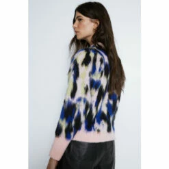 Warehouse Abstract Pattern Knitted Jumper For Female -Warehouse Sales Store unnamed file 3251