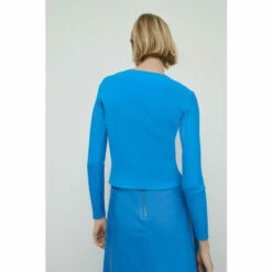 Warehouse Rib Pointelle Long Sleeve Knit Jumper For Female -Warehouse Sales Store unnamed file 3295