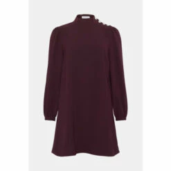 Warehouse Crystal Button Mini Shift Dress For Female 10 Warehouse Crystal Button Mini Shift Dress For Female -Warehouse Sales Store unnamed file 3324