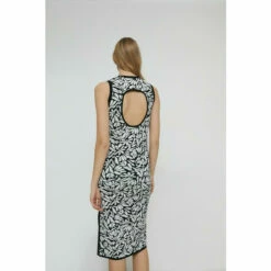 Warehouse Premium Knit Floral Jacquard Sleeveless Dress For Female -Warehouse Sales Store unnamed file 3353