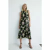 Warehouse Floral Fluted Hem Crepe Midi Dress For Female -Warehouse Sales Store unnamed file 3367