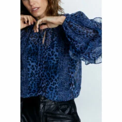 Warehouse Animal Tie Neck Chiffon Blouse For Female -Warehouse Sales Store unnamed file 3422