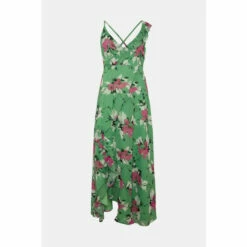 Warehouse Petite Strappy Wrap Maxi Dress In Floral For Female -Warehouse Sales Store unnamed file 343