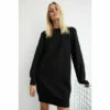 Warehouse Cosy Crew Neck Short Knit Dress For Female