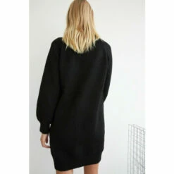 Warehouse Cosy Crew Neck Short Knit Dress For Female -Warehouse Sales Store unnamed file 3439