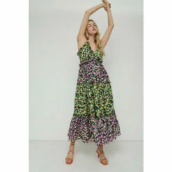 Warehouse Strappy Mix Print Maxi Dress For Female