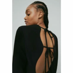 Warehouse Wavy Back Sculpted Mini Dress For Female