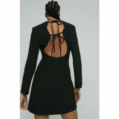 Warehouse Wavy Back Sculpted Mini Dress For Female -Warehouse Sales Store unnamed file 3483