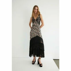Warehouse Premium Fringing V Neck Maxi Dress For Female -Warehouse Sales Store unnamed file 3497
