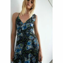 Warehouse Paisley Strappy Ruffle Wrap Maxi Dress For Female -Warehouse Sales Store unnamed file 3509