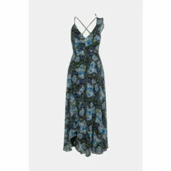 Warehouse Paisley Strappy Ruffle Wrap Maxi Dress For Female -Warehouse Sales Store unnamed file 3511