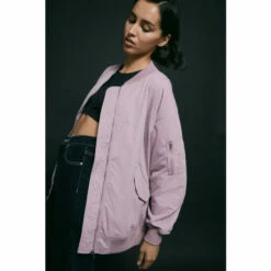 Warehouse Oversized Bomber Jacket For Female