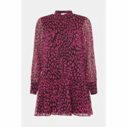 Warehouse Animal Button Through Mini Shirt Dress For Female -Warehouse Sales Store unnamed file 3539