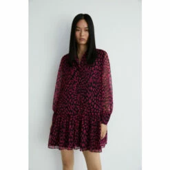 Warehouse Animal Button Through Mini Shirt Dress For Female -Warehouse Sales Store unnamed file 3540