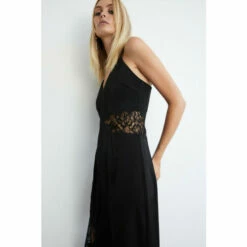Warehouse Lace Insert Cami Midi Dress For Female -Warehouse Sales Store unnamed file 3542
