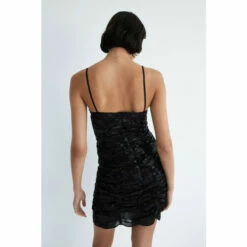 Warehouse Sparkle Shirred Mini Dress With Bow Detail For Female -Warehouse Sales Store unnamed file 3554