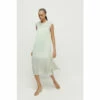 Warehouse Button Detail Sleeveless Midi Dress For Female