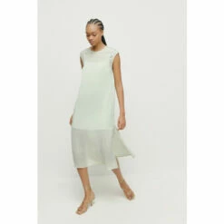 Warehouse Button Detail Sleeveless Midi Dress For Female -Warehouse Sales Store unnamed file 3582