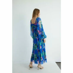 Warehouse Sequin Floral Tulle Square Neck Midi Dress For Female -Warehouse Sales Store unnamed file 3591