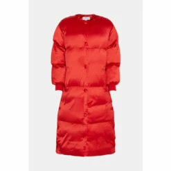 Warehouse Satin Maxi Padded Duvet Coat For Female -Warehouse Sales Store unnamed file 3602