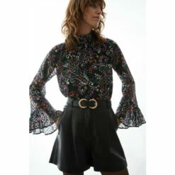 Warehouse Real Leather Clean Short For Female