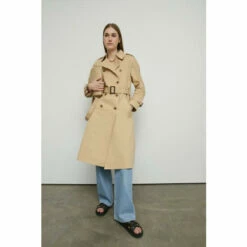 Warehouse Raglan Sleeve Belted Trench For Female -Warehouse Sales Store unnamed file 3624