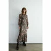 Warehouse Petite Sparkle Floral Bias Cut Midi Dress For Female