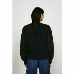 Warehouse Broderie Sleeve Sweat For Female -Warehouse Sales Store unnamed file 3712