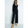 Warehouse Jersey Crepe Twist Front V Neck Jumpsuit For Female -Warehouse Sales Store unnamed file 3746