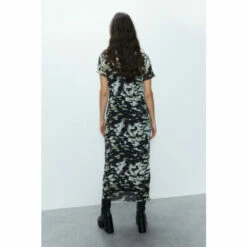 Warehouse Pleated Printed Column Midi Dress For Female -Warehouse Sales Store unnamed file 3757