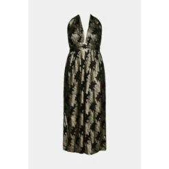 Warehouse Plus Size Sparkle Halter Neck Jumpsuit For Female -Warehouse Sales Store unnamed file 3768