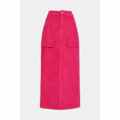 Warehouse Cord Pocket Detail Midi Skirt For Female -Warehouse Sales Store unnamed file 3774