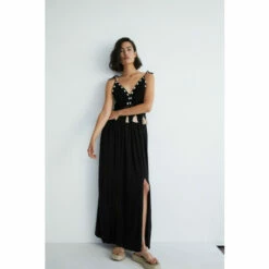 Warehouse Shell Crochet Maxi Dress For Female