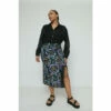 Warehouse Plus Size Printed Recycled Lace Trim Midi Skirt For Female -Warehouse Sales Store unnamed file 3853