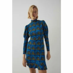 Warehouse Printed Soft Touch Puff Sleeve Short Dress For Female -Warehouse Sales Store unnamed file 3870