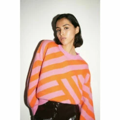 Warehouse Cutabout Stripe Jacquard Knit Jumper For Female