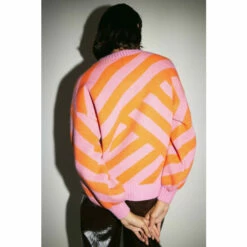 Warehouse Cutabout Stripe Jacquard Knit Jumper For Female -Warehouse Sales Store unnamed file 3876