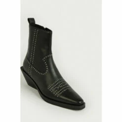Warehouse Real Leather Studded Western Ankle Boot For Female -Warehouse Sales Store unnamed file 3884