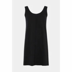 Warehouse Slub Scoop Neck Short Dress For Female -Warehouse Sales Store unnamed file 3905