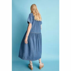 Warehouse Denim Dropped Waist Midi Shirt Dress For Female 10 Warehouse Denim Dropped Waist Midi Shirt Dress For Female -Warehouse Sales Store unnamed file 3981