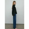 Warehouse Premium Satin Funnel Neck Top With Wide Cuff For Female -Warehouse Sales Store unnamed file 3985