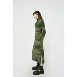 Warehouse Tie Dye Rib Roll Neck Dress For Female -Warehouse Sales Store unnamed file 3995