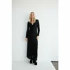 Warehouse Sequin Ruched Front Midi Dress For Female