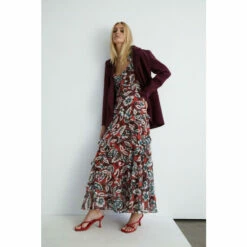 Warehouse Floral Chiffon Strappy Frill Maxi Dress For Female -Warehouse Sales Store unnamed file 4031