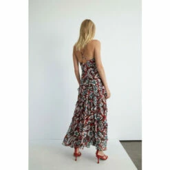 Warehouse Floral Chiffon Strappy Frill Maxi Dress For Female -Warehouse Sales Store unnamed file 4032