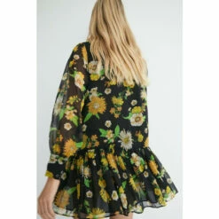 Warehouse Recycled Polyester Floral Mini Shirt Dress For Female -Warehouse Sales Store unnamed file 4038