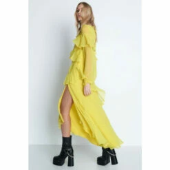 Warehouse Premium Ruffle Detail Tiered Maxi Dress For Female -Warehouse Sales Store unnamed file 4052