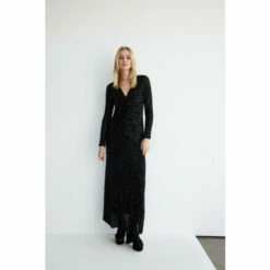 Warehouse Sequin Ruched Front Midi Dress For Female -Warehouse Sales Store unnamed file 406
