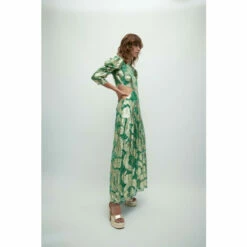 Warehouse WH X William Morris Society Sparkle Cut Out Midi Dress For Female -Warehouse Sales Store unnamed file 4083